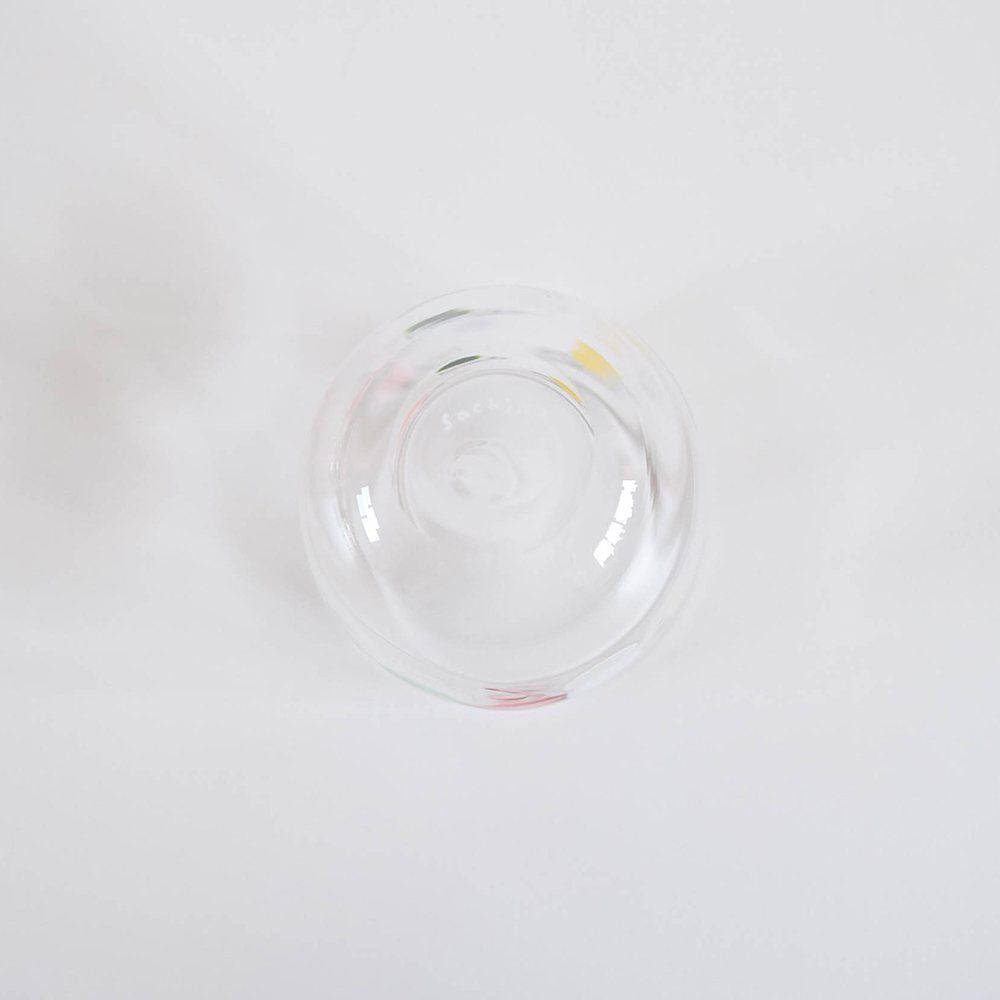 Tickle glass   水玉グラス（暖色） 2206-B
