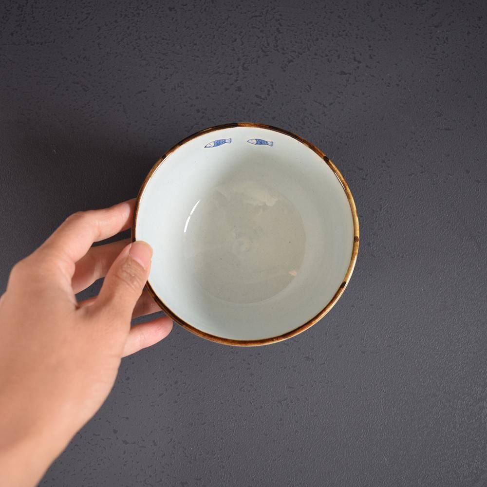 喜多代京子 お茶碗 水色 猫 - SLOW MARKET （スロー マーケット