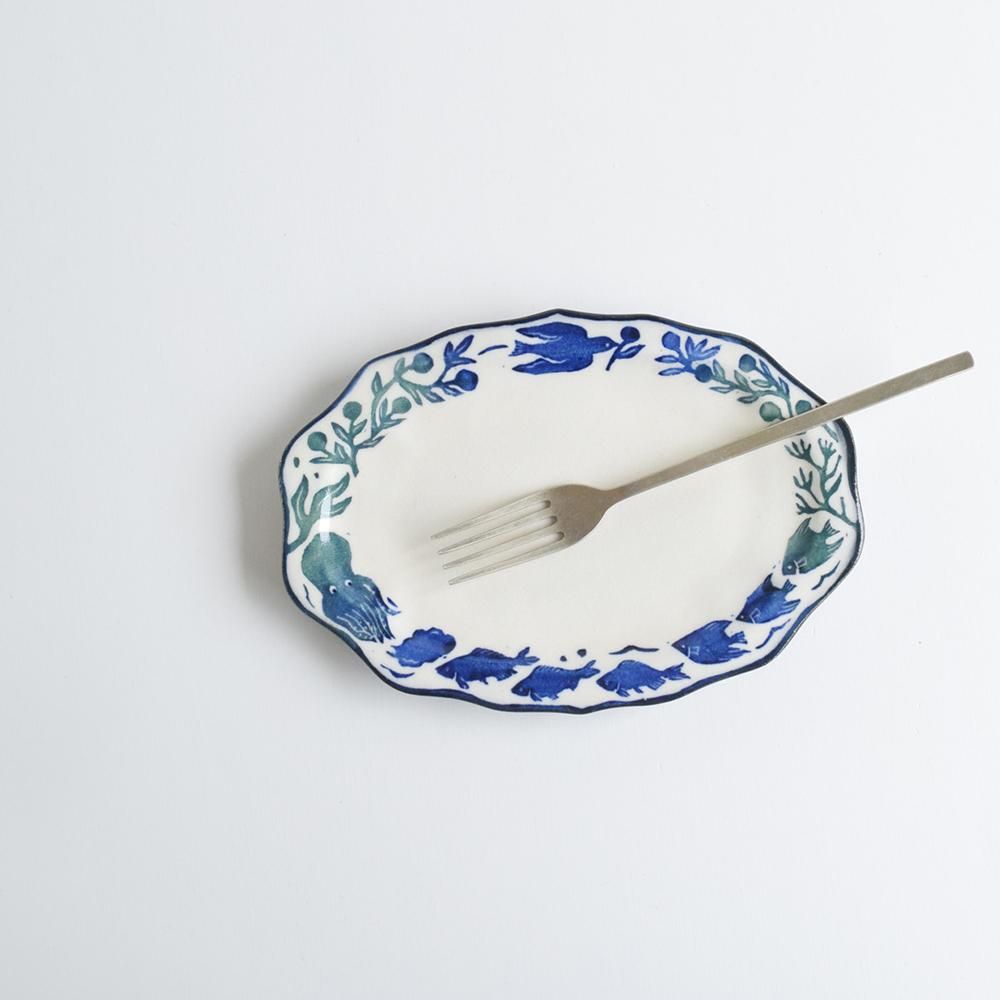 ナカムラジン　絵付け皿 ナカムラジン 絵付け皿