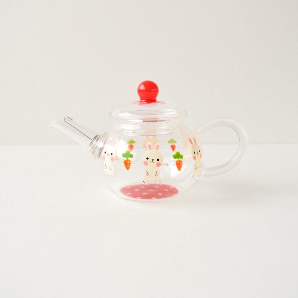 木絵雑貨 器絵雑貨 アジアン急須 ウサギ 作家 器 うさぎ ポット