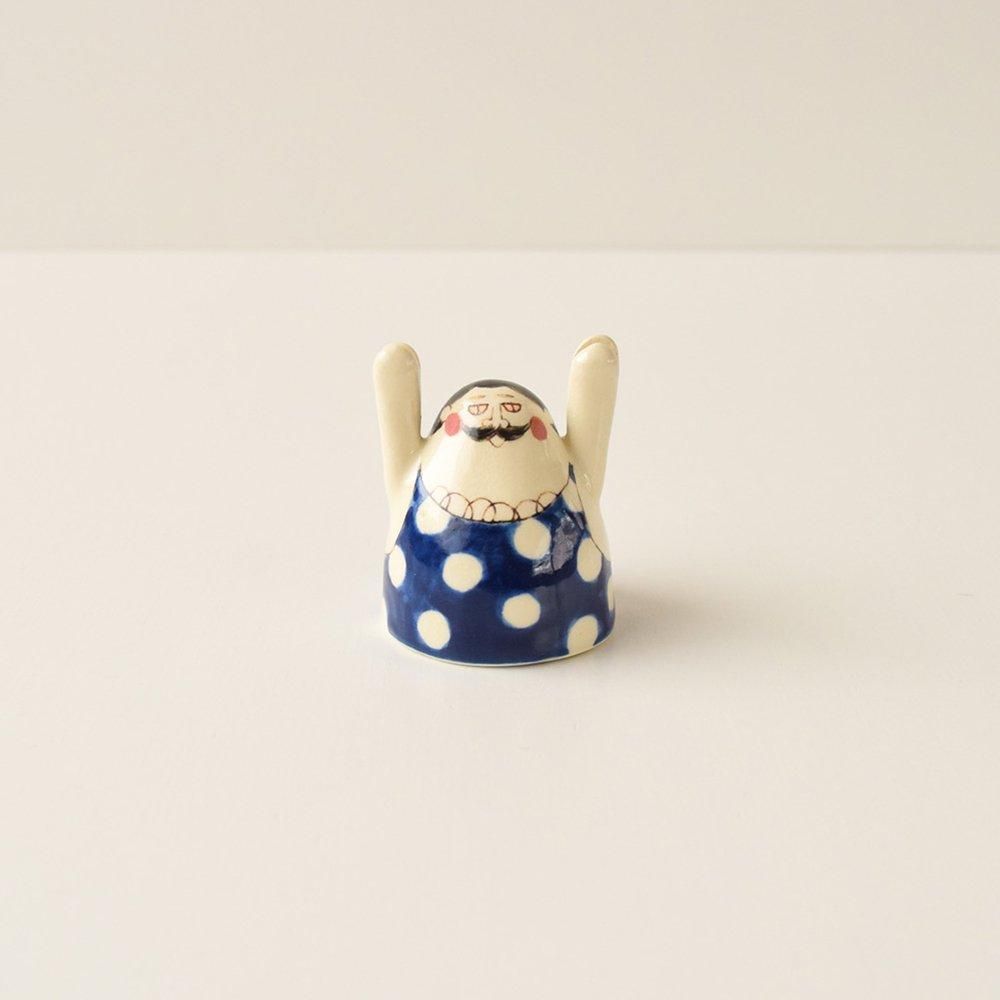 okapi pottery 佐藤めぐみさん　浮彫り陶器オブジェ　陶板　作家物 hatohana - SLOW MARKET （スロー マーケット）スローマーケット
