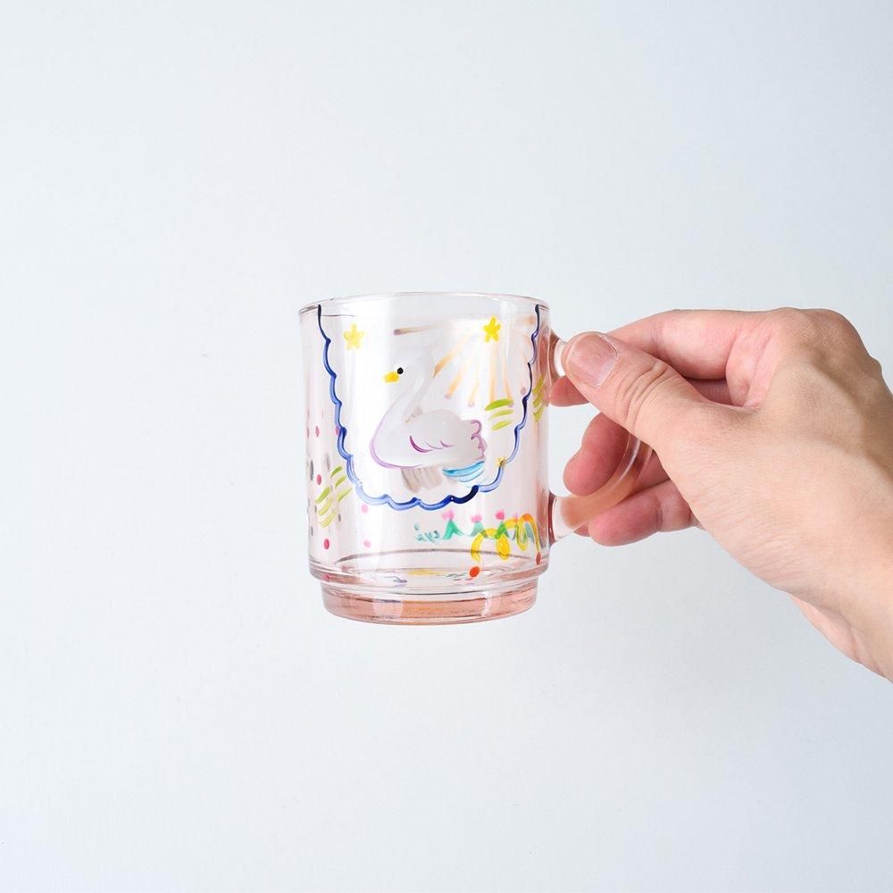 CYILABO  glass mug դ  2407-1