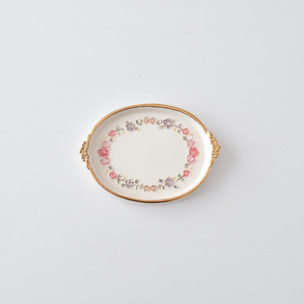 planpo ミニレーストレイ ローズ planpo 11 オーバルフラワートレイ ルージュ S - SLOW MARKET （スロー