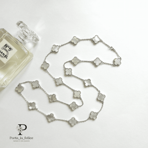 <img class='new_mark_img1' src='https://img.shop-pro.jp/img/new/icons57.gif' style='border:none;display:inline;margin:0px;padding:0px;width:auto;' />mother of pearl 20clover long necklaceʥС