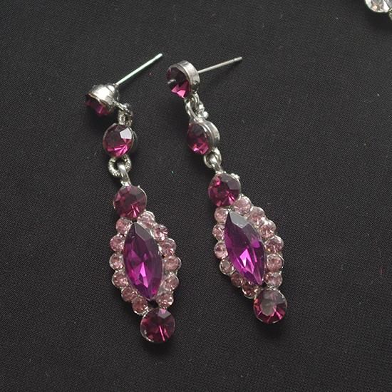 全9色 クリスタルピアス - オリジナル フラメンコ衣装「12DOCE