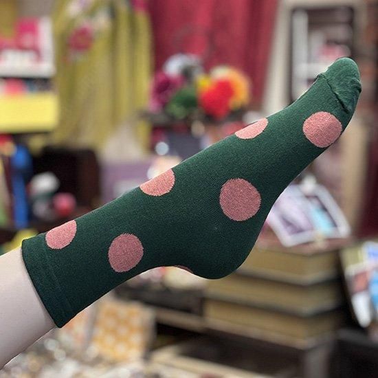 水玉ソックス 3色セット （メール便可） - オリジナル