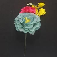 フラメンコ　ツーピース　フラワープリント ネイビー 公式 ストアスポーツ - フラメンコ ツーピース フラワープリント