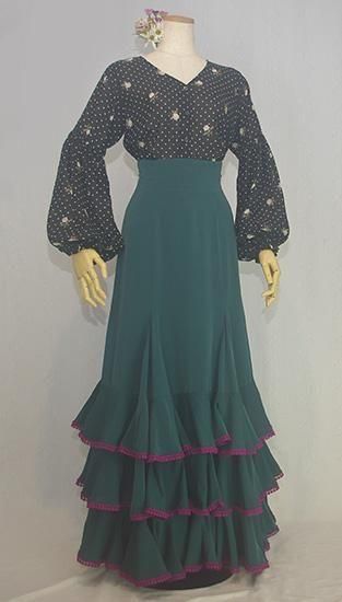 フラメンコハイウェストファルダ フラメンコファルダ レッド ハイウエスト フラメンコ 衣装