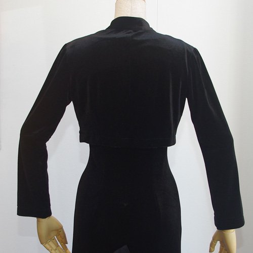 ストレッチベロアジャケット ブラック - オリジナル フラメンコ衣装 