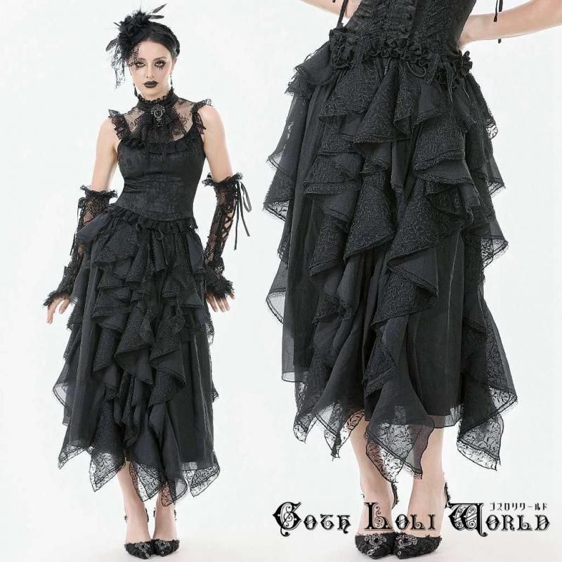 ゴスロリワールド  WT06901 ゴシックファッション ロングテール ベスト 灰色 グレー ゴシック ビジュアル系 ヴィジュアル系 V系 サブカル 即納/送料無料】ゴスロリワールド WT07602 ゴシックファッション