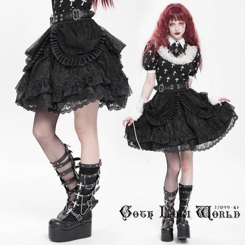 【未設定】ゴスロリ コスプレ衣装 Mサイズ ゴスロリ通販 With U ファッション ミリロリ 軍服 フルセット 6