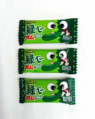 駄菓子「マルカワ 緑ベーガム」駄駄菓子の通販 問屋 やまぐち｜おもちゃ 卸売り