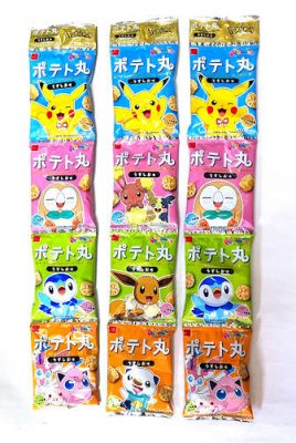 駄菓子「ポケモンポテト丸４連」（駄菓子の通販 問屋やまぐち）おもちゃの卸売り