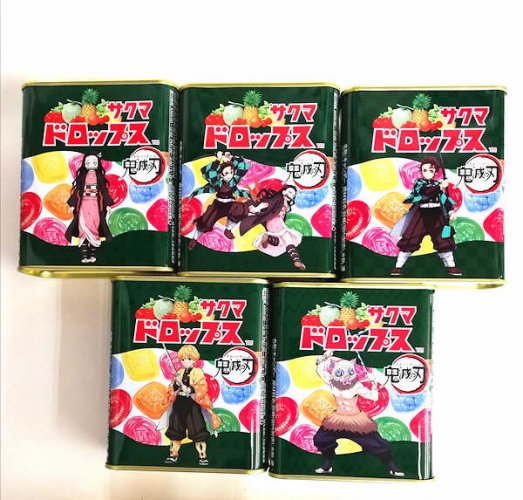 駄菓子「サクマ・缶ドロップＳ・鬼滅の刃」駄菓子の通販 問屋 やまぐち｜おもちゃ 卸売り