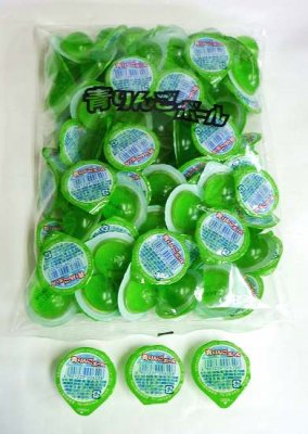 駄菓子「ゼリーボール青りんご」駄菓子とおもちゃの通販 問屋やまぐち｜格安卸売り