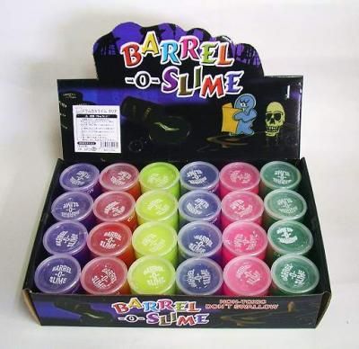 おもちゃ「景品玩具 ドラム缶スライム・クリア」駄菓子とおもちゃの