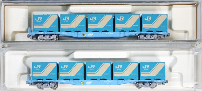 中古 AB】10-317 KATO コキ104 2両セット（JRF） - 鉄道模型中古N 
