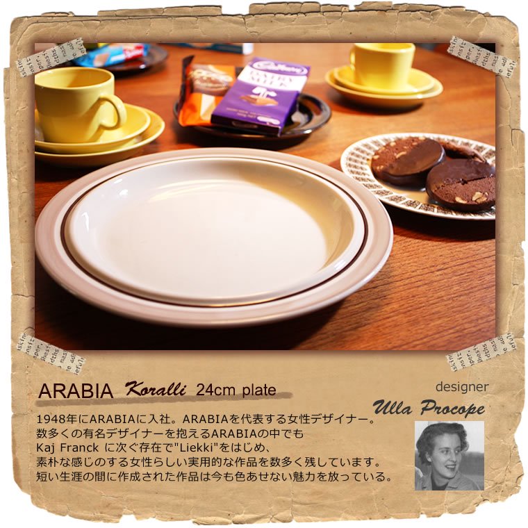 ARABIA korelli plate 240mm