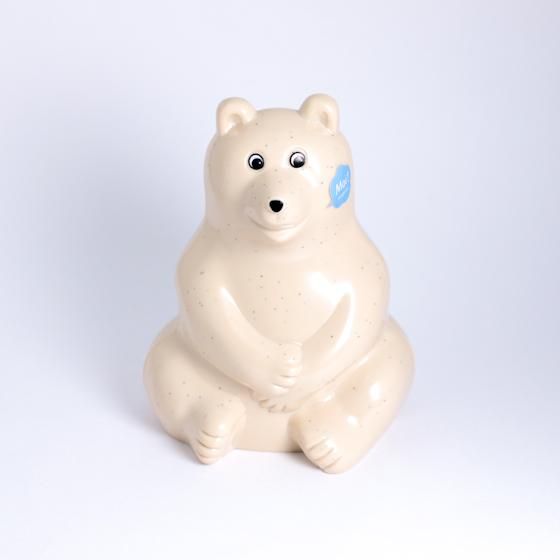 シロクマ貯金箱 polarbear - 北欧雑貨と暮らしの道具lotta 神戸にある