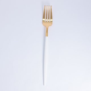 cutipol dinner fork  クチポール ディナーフォーク white×gold