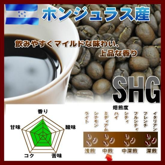 ホンジュラス SHG【500g】コーヒー豆 - 【014151.com】おいしい