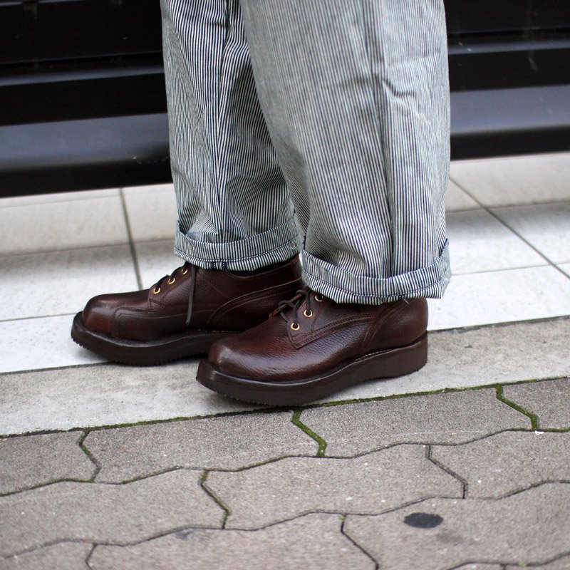 GRIZZLY BOOTS Line Man Oxford / Horween Brown