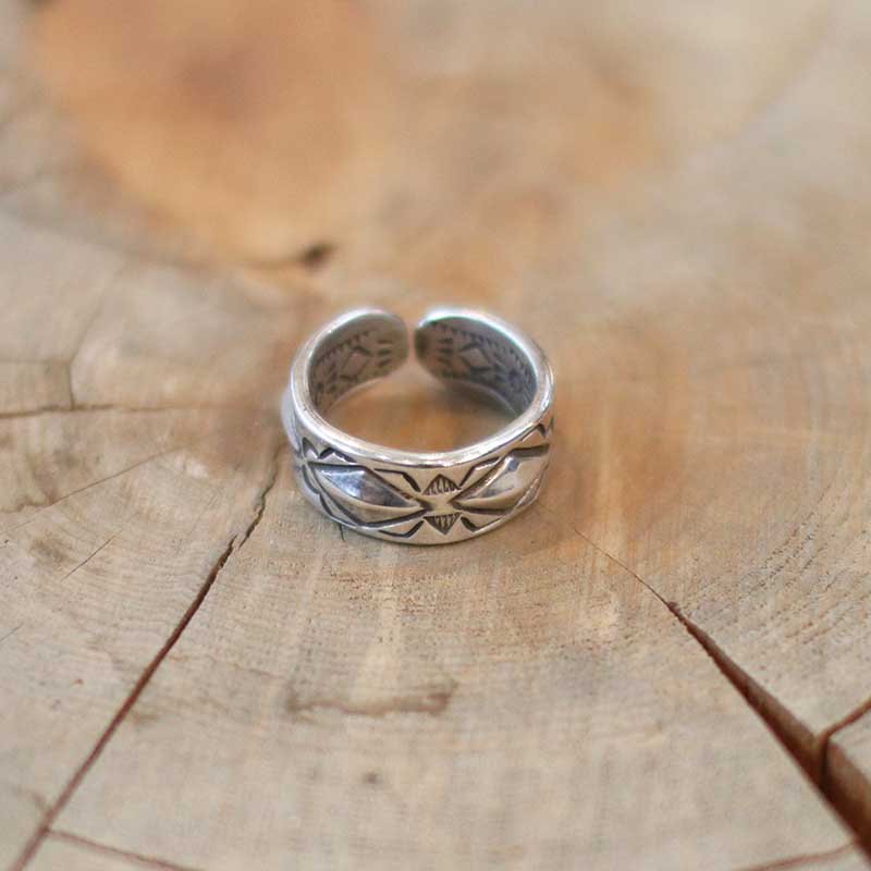 Double Stamp Ring Open End