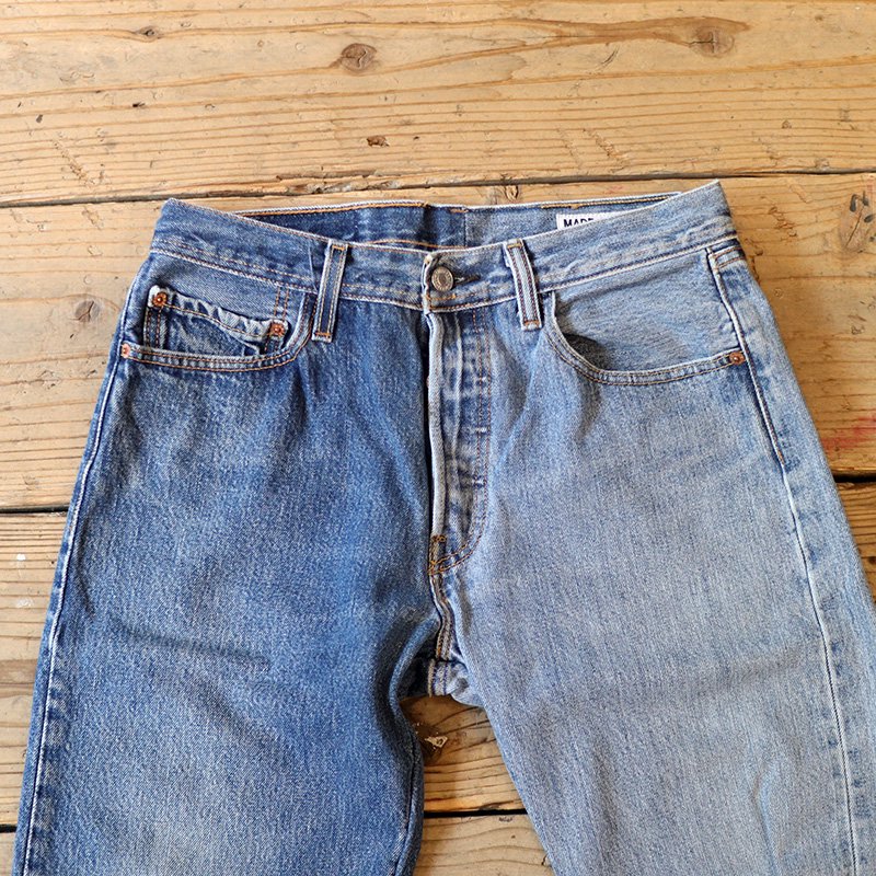 Sunny Side Up Remake 2 for 1 Denim 5P pants / Blue