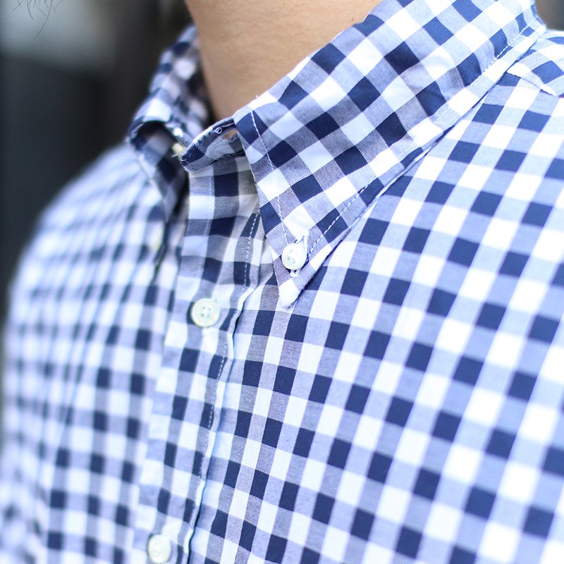 INDIVIDUALIZED SHIRTS Big Gingham Check B.D -Standard fit-