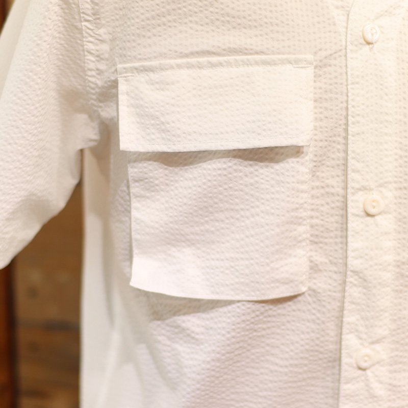 BDU Shirt - P/C Seersucker- White