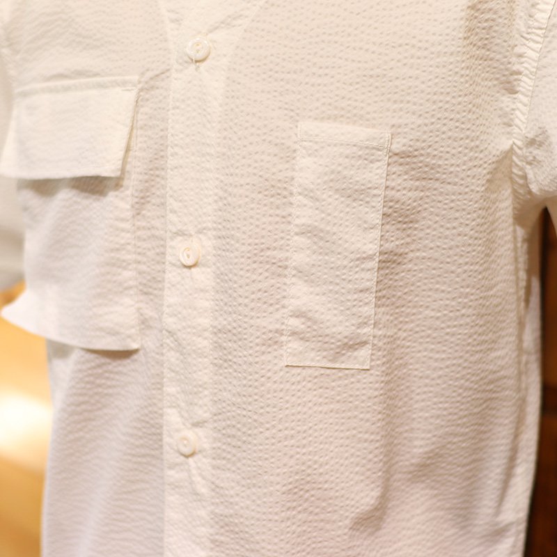 BDU Shirt - P/C Seersucker- White