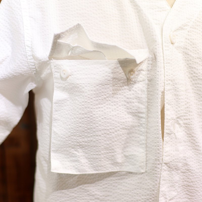 BDU Shirt - P/C Seersucker- White