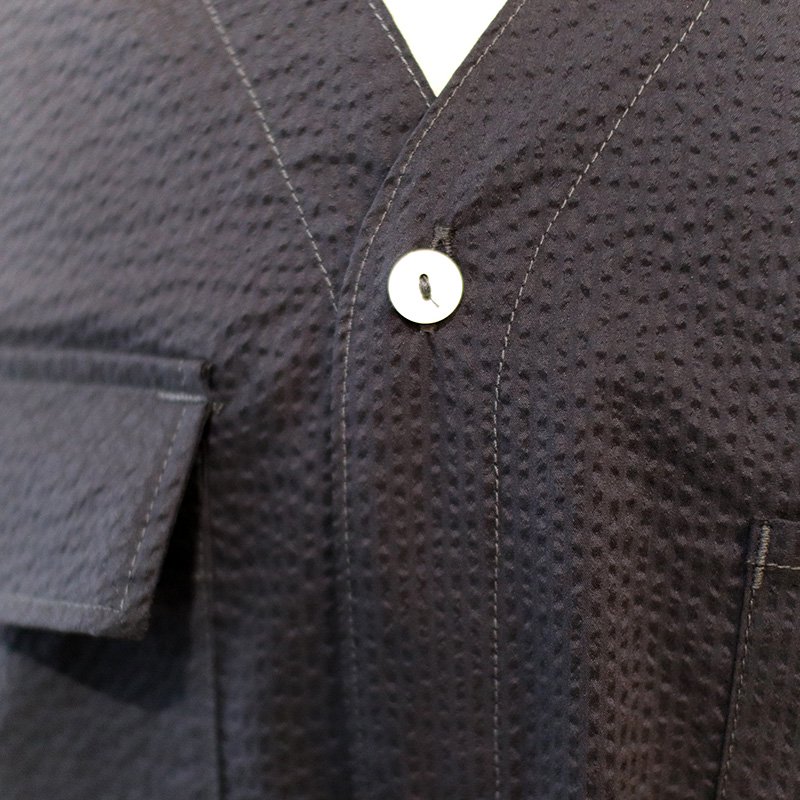 BDU Shirt - P/C Seersucker-Navy