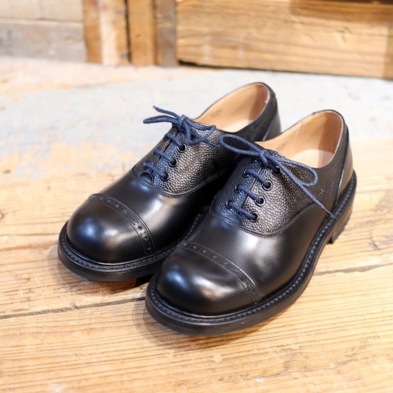 Quilp by Tricker's Two Tone Oxford Black