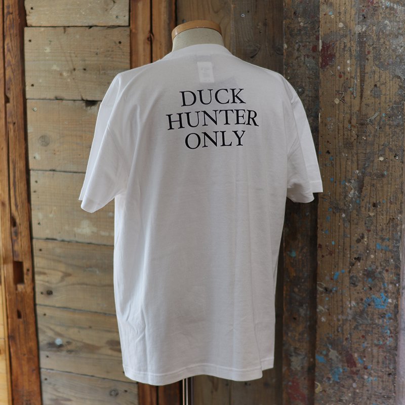 DUCK HUNTER ONLY  PRINT TEE - White