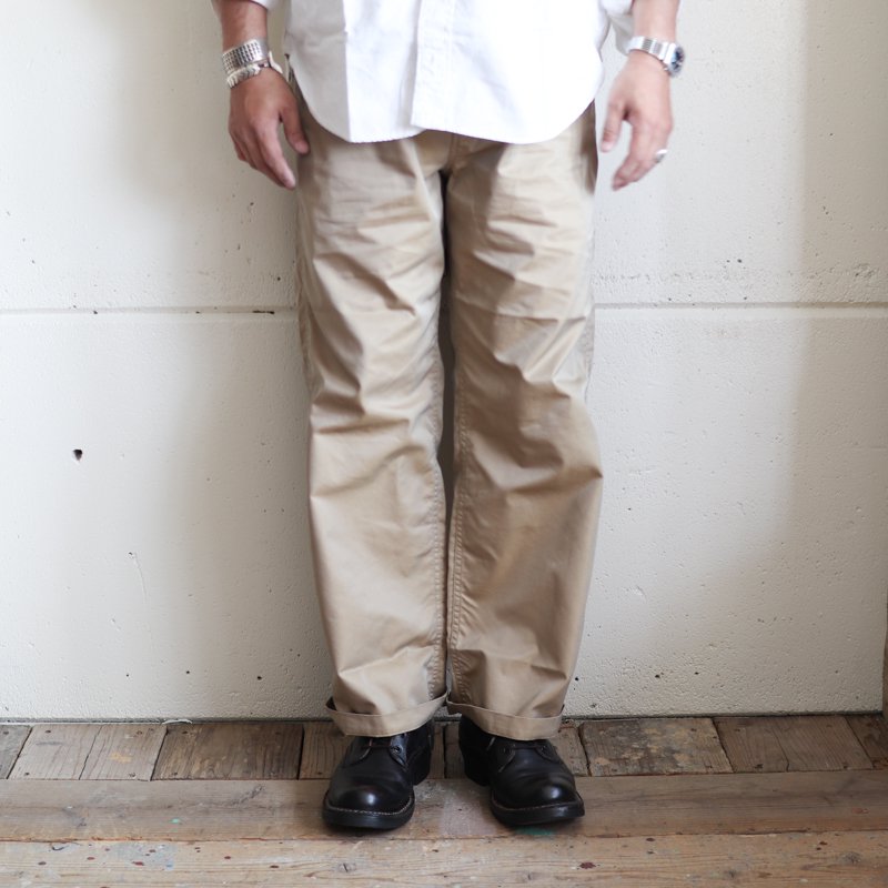 POST OVERALLS * Double Needle Chino-R　French Twill　Khaki