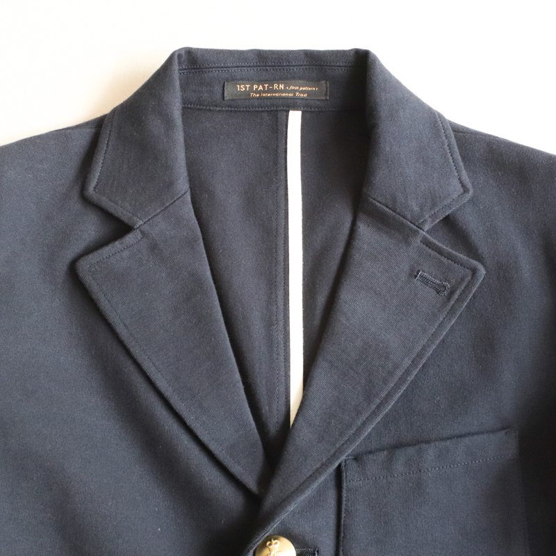 1ST PAT-RN VESSEL BLAZER　Jersey Navy