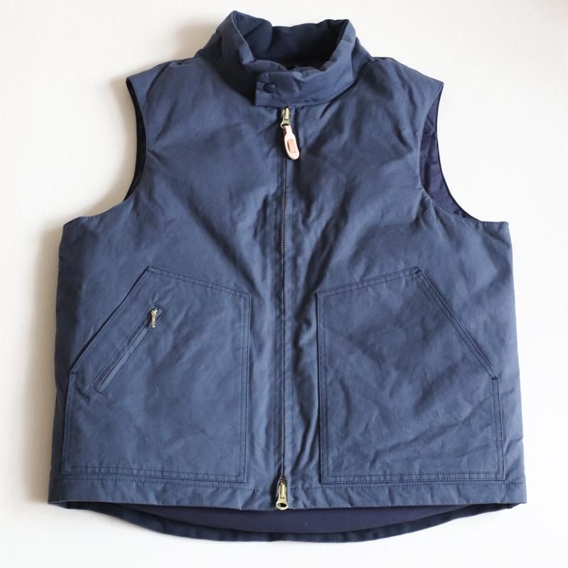 MANIFATTURA CECCARELLI GOOSE DOWN VEST - Navy