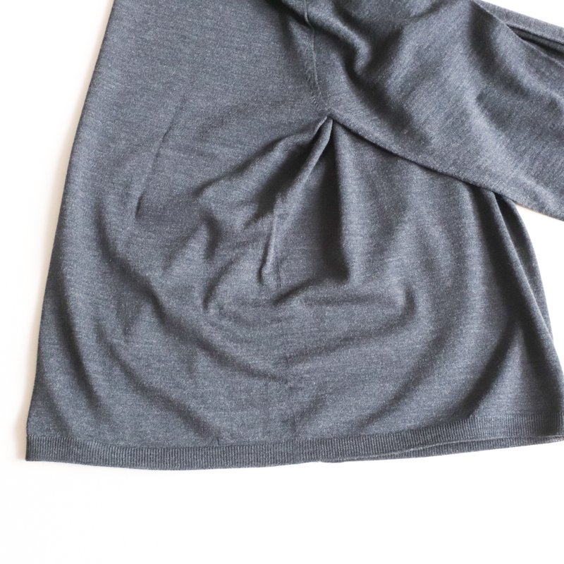 Merino Wool Tee  　Charcoal Gray
