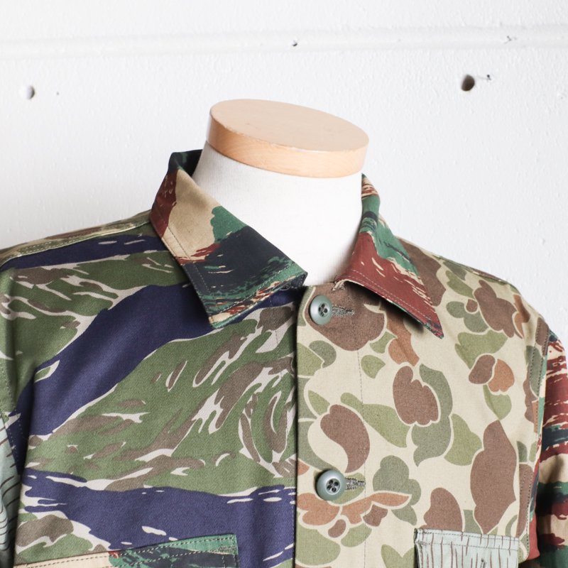 South2 West8 Smokey Shirt Crazy Camo - ミリタリージャケット