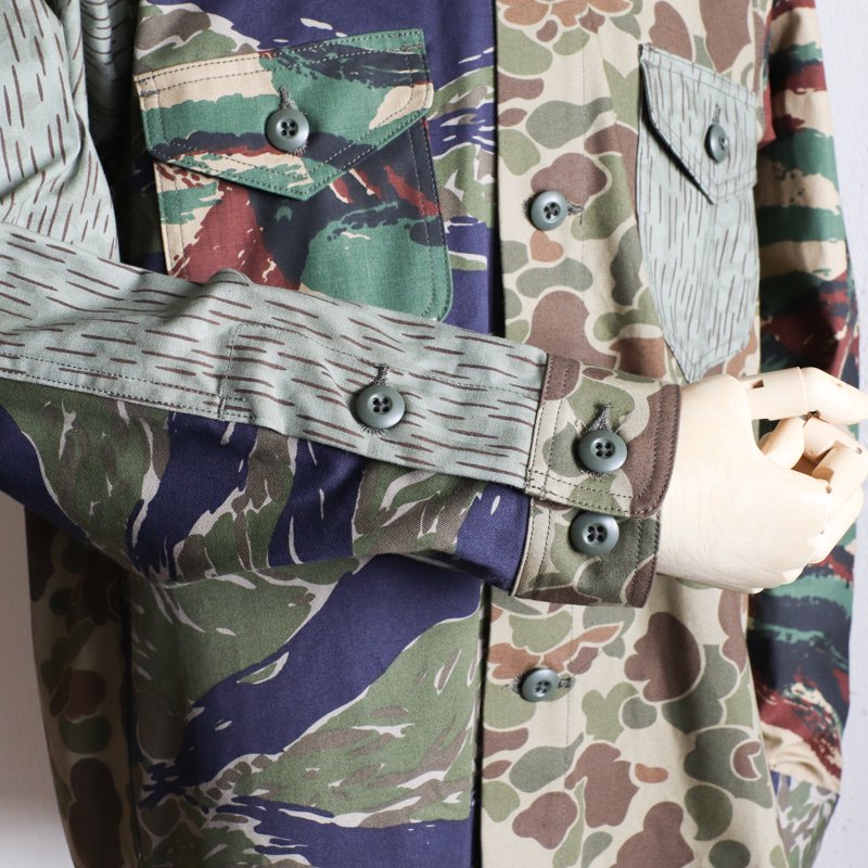 South2 West8 【サウスツーウエストエイト】SMOKEY SHIRT CRAZY CAMO