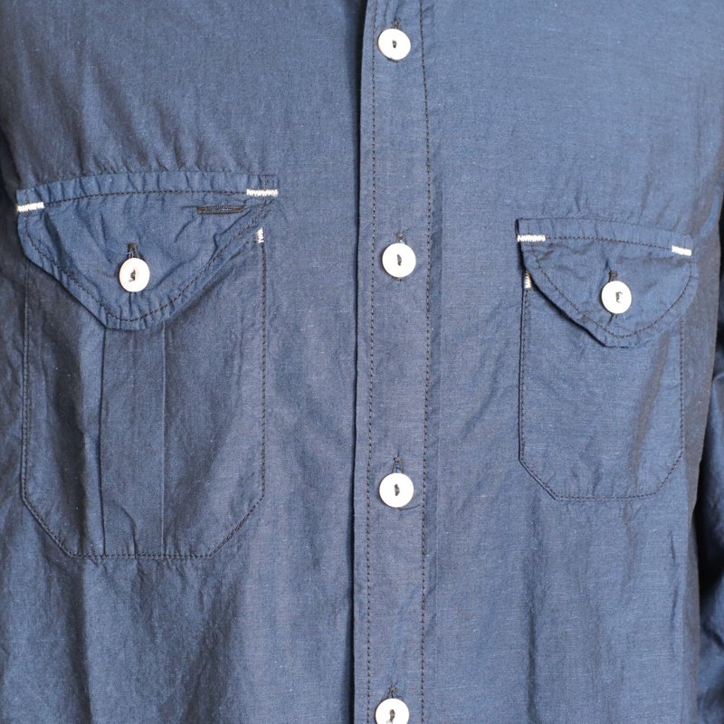 POST O'ALLS Cruz Shirt 2 　End-on-End Dark Blue