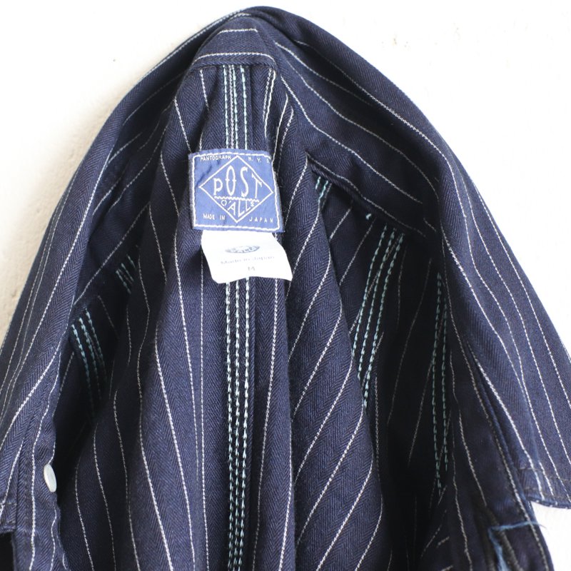 POST O'ALLS Engineers Jacket　　Gangster Stripe Indigo