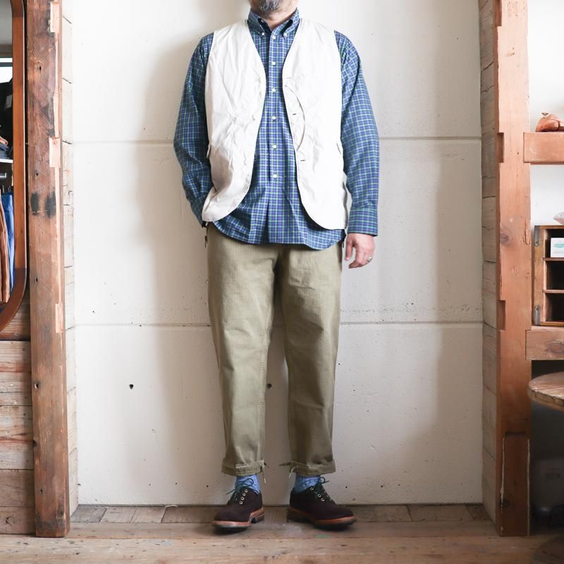 INDIVIDUALIZED SHIRTS米国製 BDネルシャツ ブルー INDIVIDUALIZED SHIRTS【インディビジュアライズドシャツ】Check