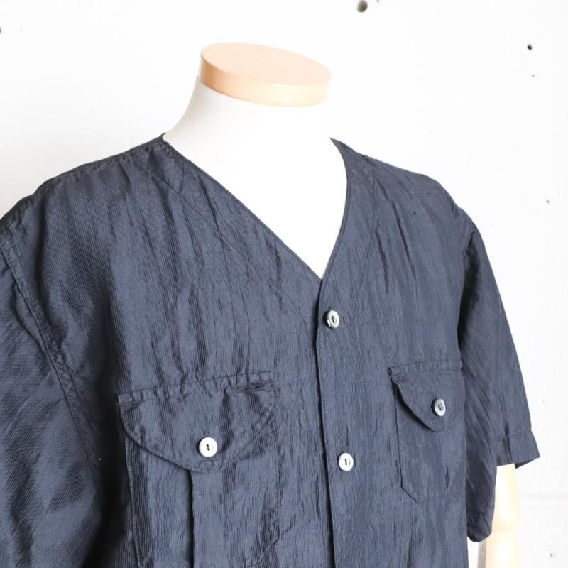 POST O'ALLS C-POST DV2 S/S　　Crinkle Linen/Cotton 　Charcoal