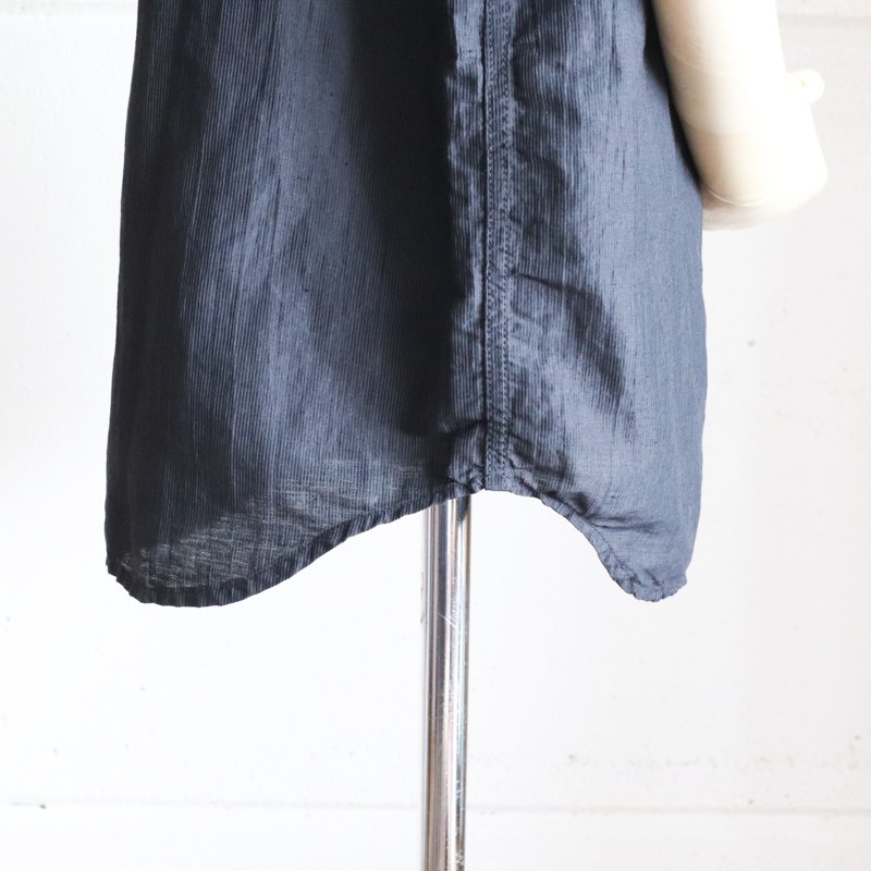 POST O'ALLS C-POST DV2 S/S　　Crinkle Linen/Cotton 　Charcoal