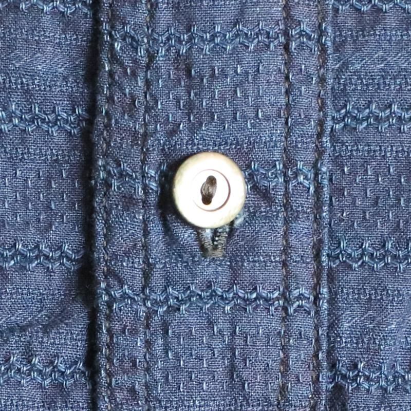 POST O'ALLS【ポストオーバーオールズ】De Luxe Jacquard Indigo POST O'ALLS【ポストオーバーオールズ】De Luxe Jacquard Indigo
