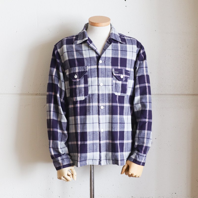 POST O'ALLS【ポストオーバーオールズ】E-Z Cruzer 　Cotton Flannel　　Purple　- 大阪  アメリカ村のセレクトショップ / Online Store