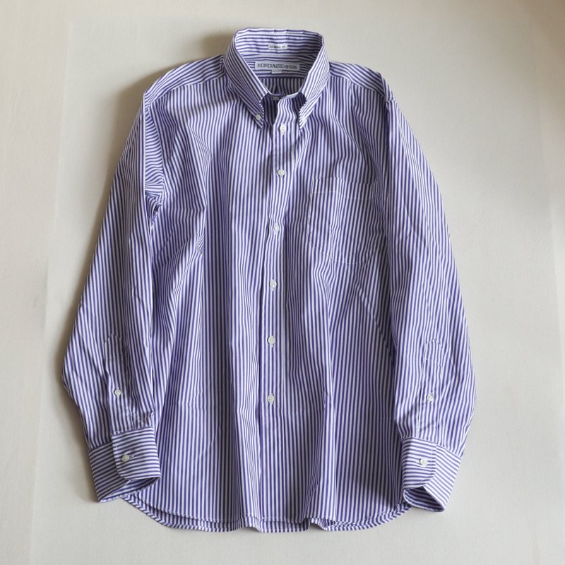 INDIVIDUALIZED SHIRTS【インディビジュアライズドシャツ】Check B.D Classic Fit 　 Bengal Stripe  Purple 　 UNCLE SAM 【 アンクルサム 】 大阪 アメリカ村のセレクトショップ / Online Store