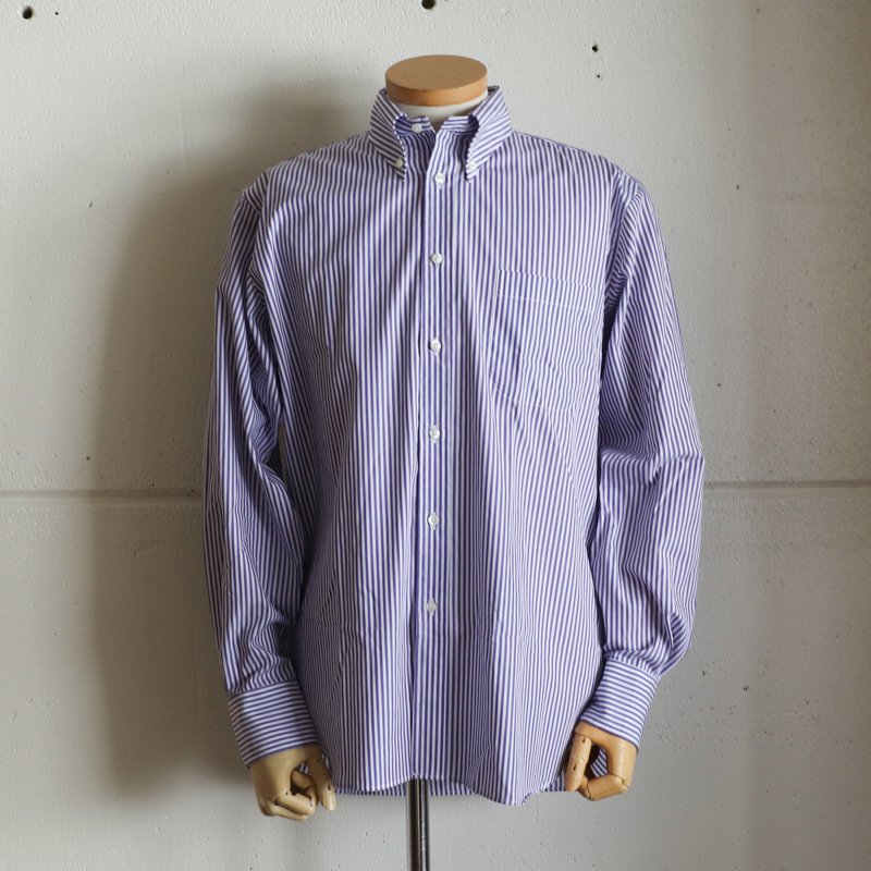 INDIVIDUALIZED SHIRTS Classic Fit 　 Bengal Stripe Purple